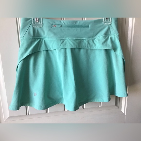 🌼Lululemon Play Off The Pleats Skirt Mint Green Size 6 - Picture 4 of 13